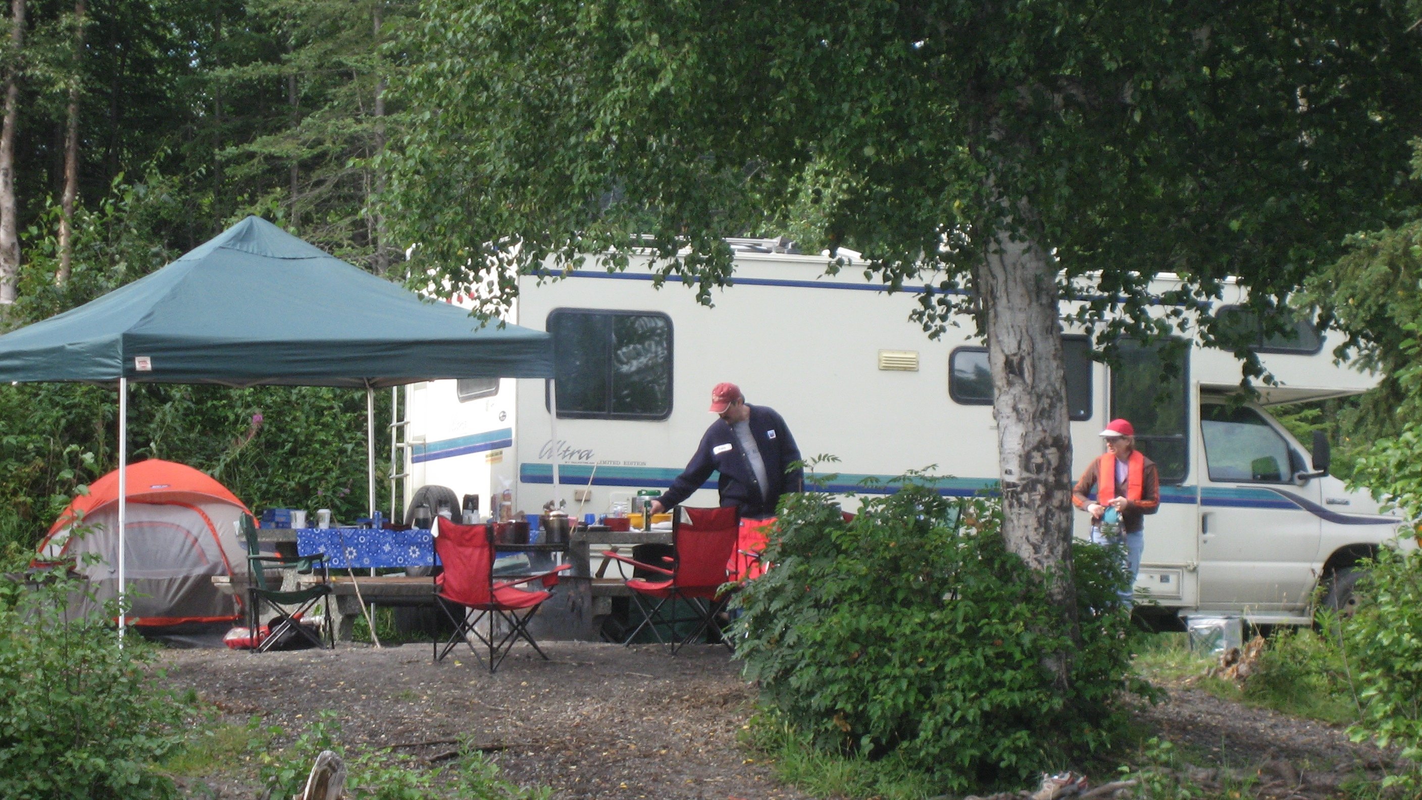 RV at Camp Site
