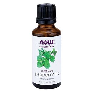 bottle of peppermint oil