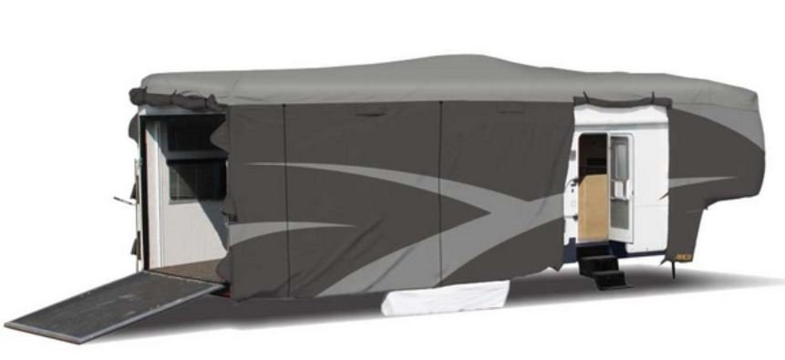 ADCO Fifth Wheel Cover with Back Door Open