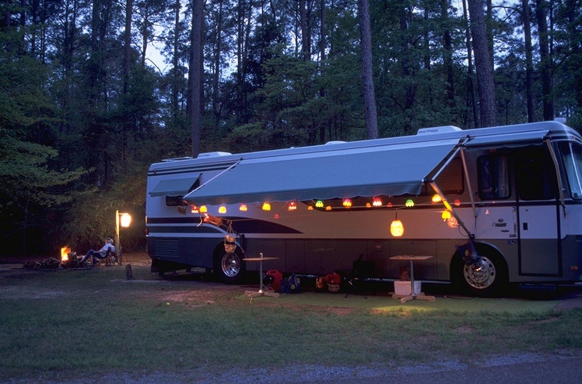 RV at a campsite