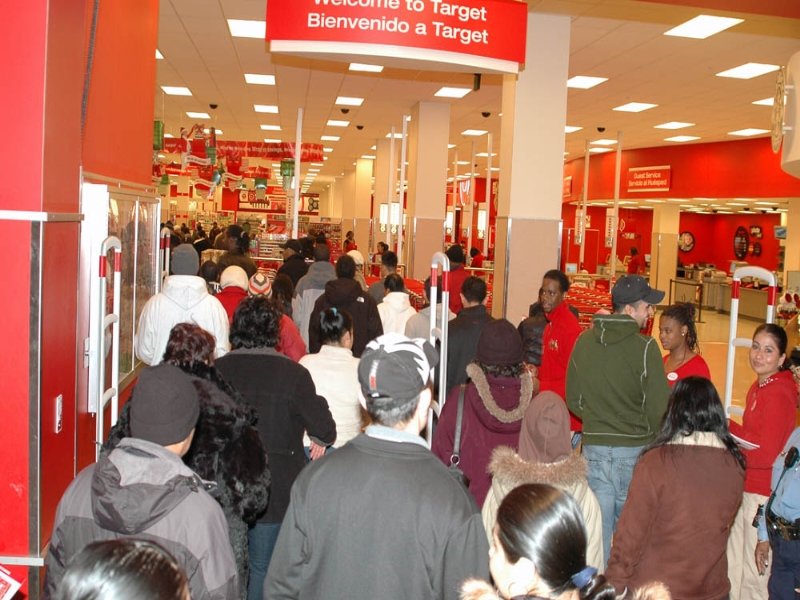 Long lines at target