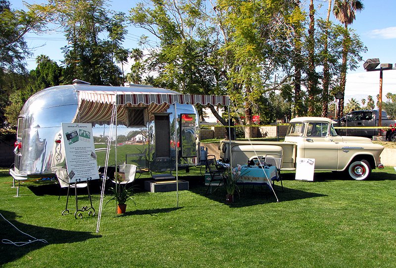 Shiny travel trailer