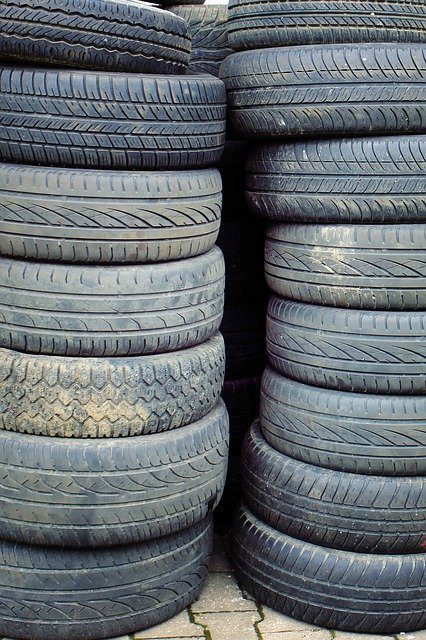 Stack of old tires